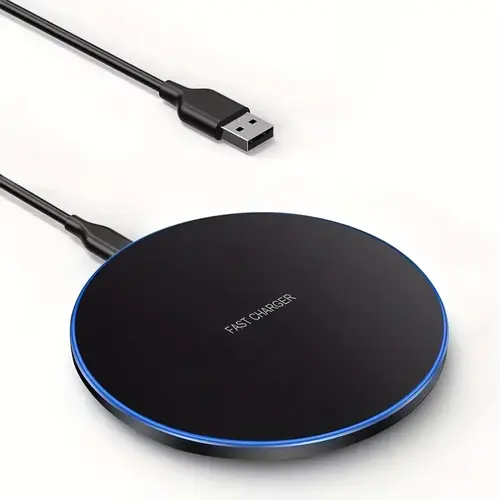 15W Desktop LED Wireless Charger Pad Phone Holder For iPhone 17 16 15 14 13 Pro Max Samsung Xiaomi Induction Fast Charging Stand - Image 2