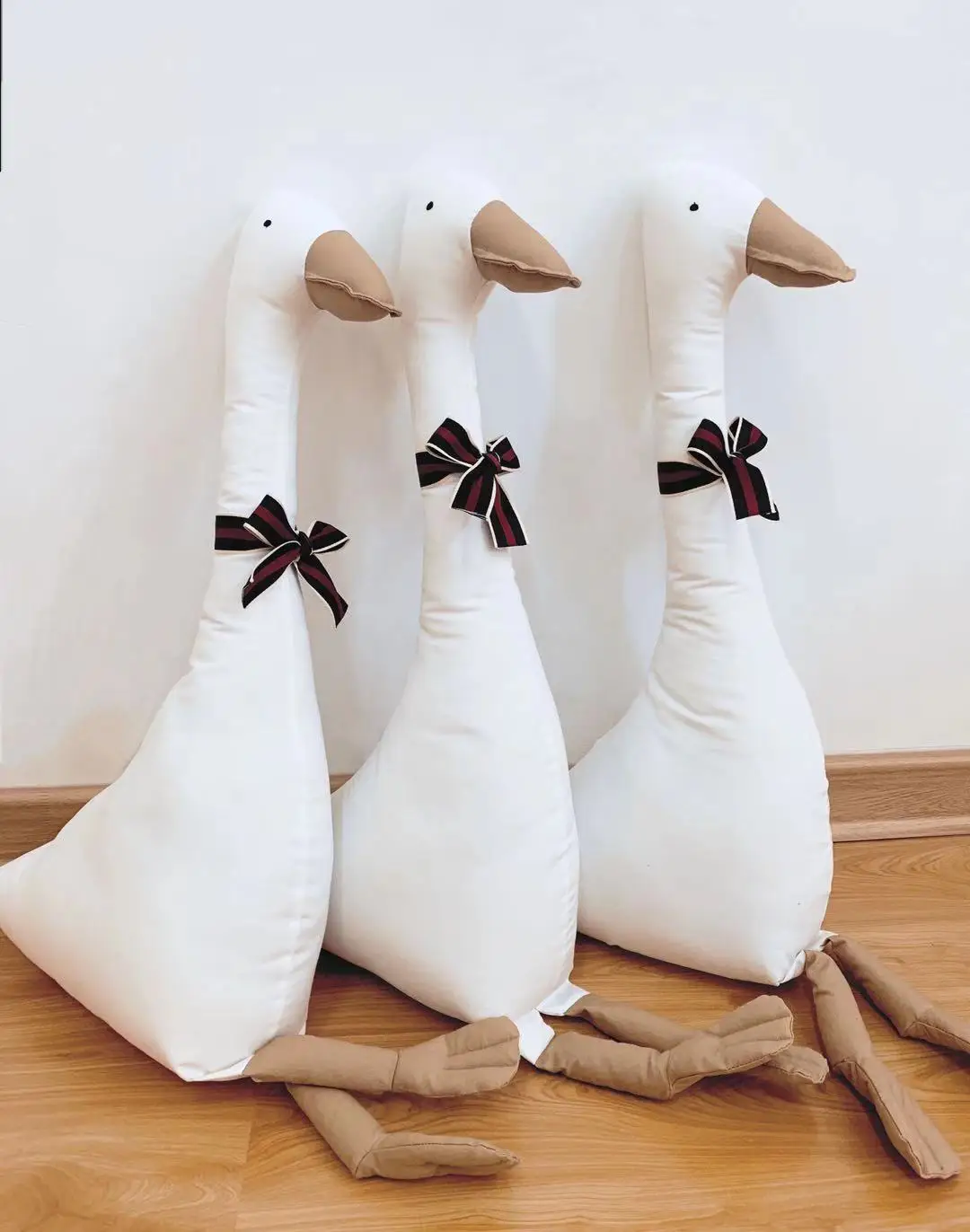 INS Stuffed White Goose Toy For Baby Kid Animal Baby Accompanying Doll Comfort Toys Children Gift Room Decoration Soft Pillow 5