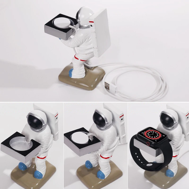 Wireless Watch Stand for Charger Bracket Creative Apple Watch Stand Dog Astronaut IWatch Base Storage Rack Display Spaceman Gift