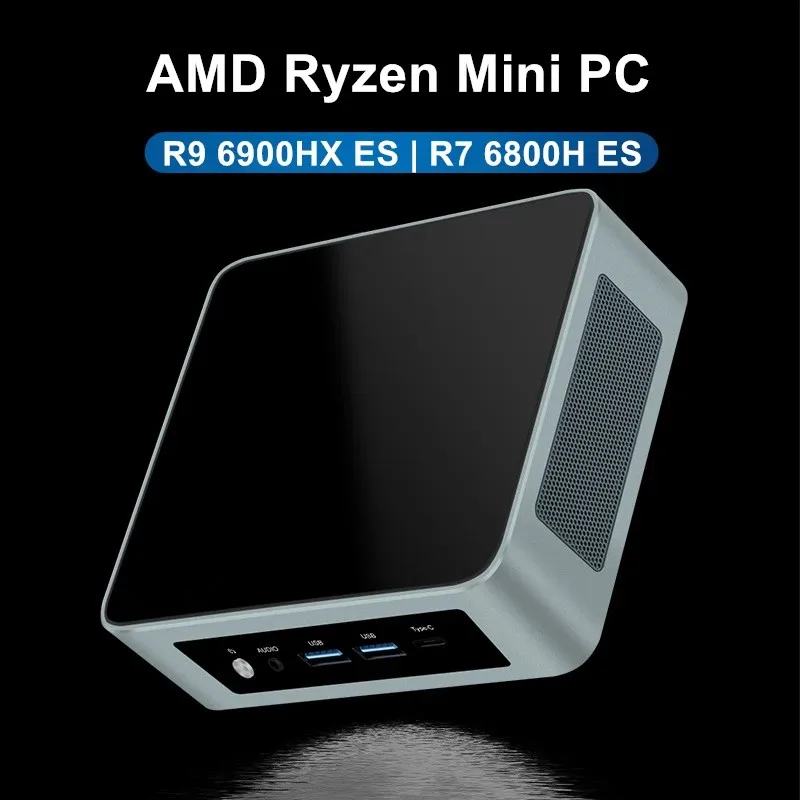 Topton AMD Mini PC Gamer R9 6900HX ES 8 Core 2xDDR5 2xLAN 2.5G
