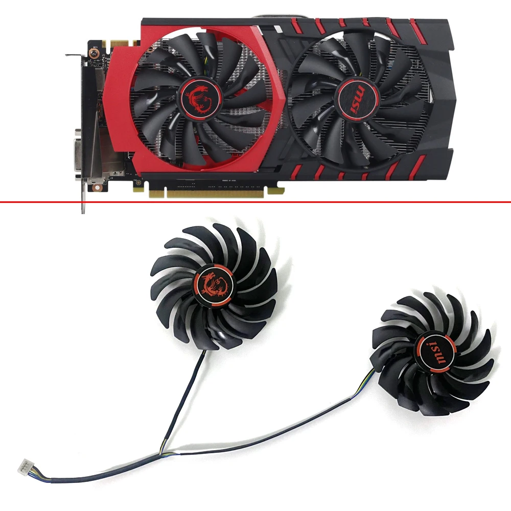 Nuova Ventola Di Raffreddamento A 4Pin Da 95Mm Muslimexatexplax1060 Gpu Ventola Per Msi Gtx 960 Gtx 950 Gtx 1060 Rx 470 Gaming X Ventola Video