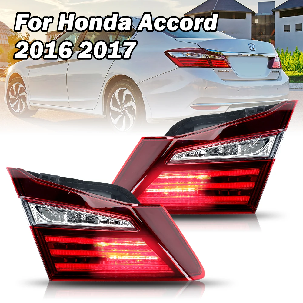 

Внутренние задние фонари для Honda Accord US Version 2016 2017, внутренние боковые задние фонари, лампа заднего хода, стоп-сигнал
