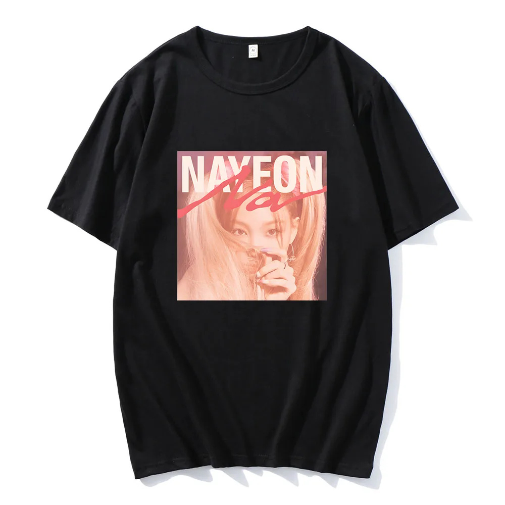 NAYEON ABCD T-shirt Korean Fashion Girl Tee-shirt Short Sleeve 