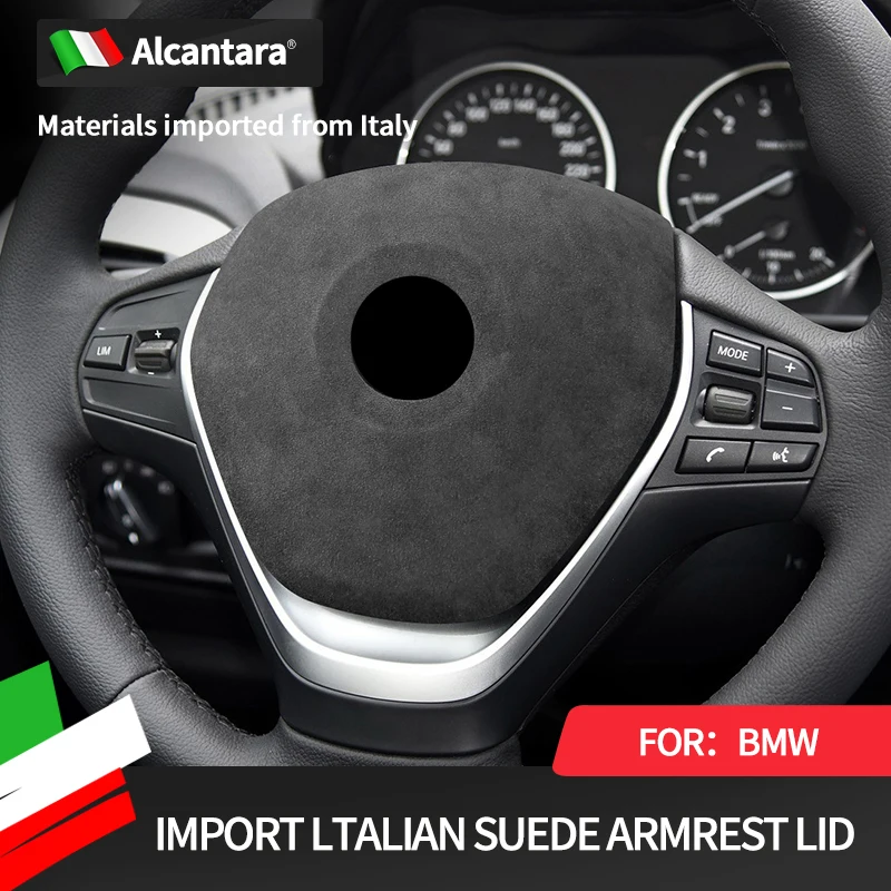 

for BMW F chassis GT1/2/3/4/5/6 steering wheel cover modification Alcantara fur airbag cover interior modification decoration st