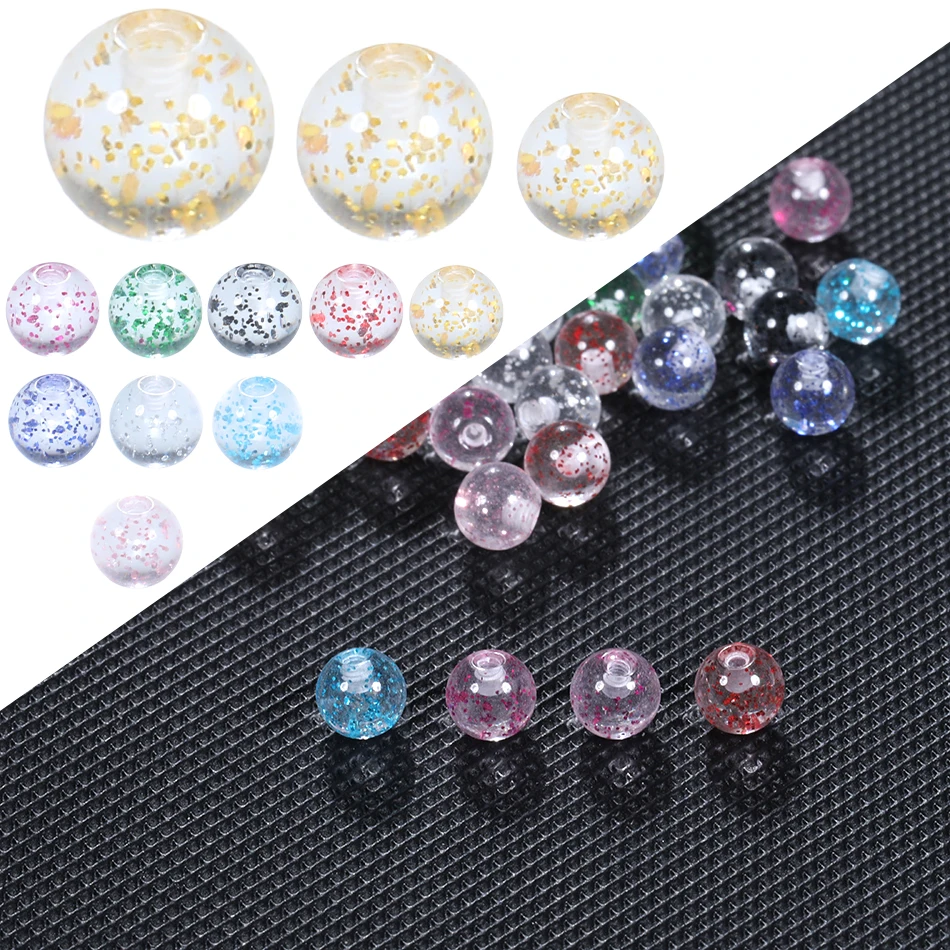 Piercing Jewelry Colorful Luminous Acrylic Replacement Ball Tongue Barbell Lip Ring Ear Belly Eyebrow Piercing Balls 3mm 5mm 6mm