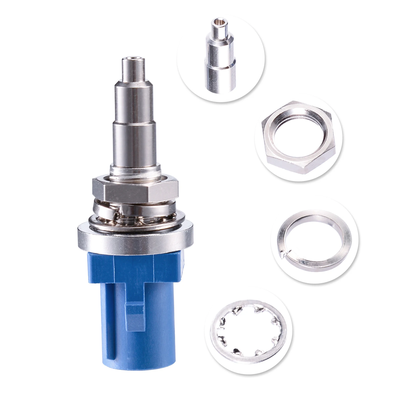 Waterproof Fakra C Male RF Coaxial Connector for 1.13mm 1.37mm Cable