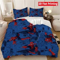 Housse de couette et taie d'oreiller Spider-Man, ensemble de literie Spider Hero, décoration de chambre pour adulte et enfant, taille simple, double, grande taille 6