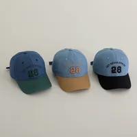 2024 New Embroidery Letter Denim Baseball Hat For Boy Girl Fashion Children Peaked Hats Cotton Baby Sun Caps Kids Sunscreen Cap 1