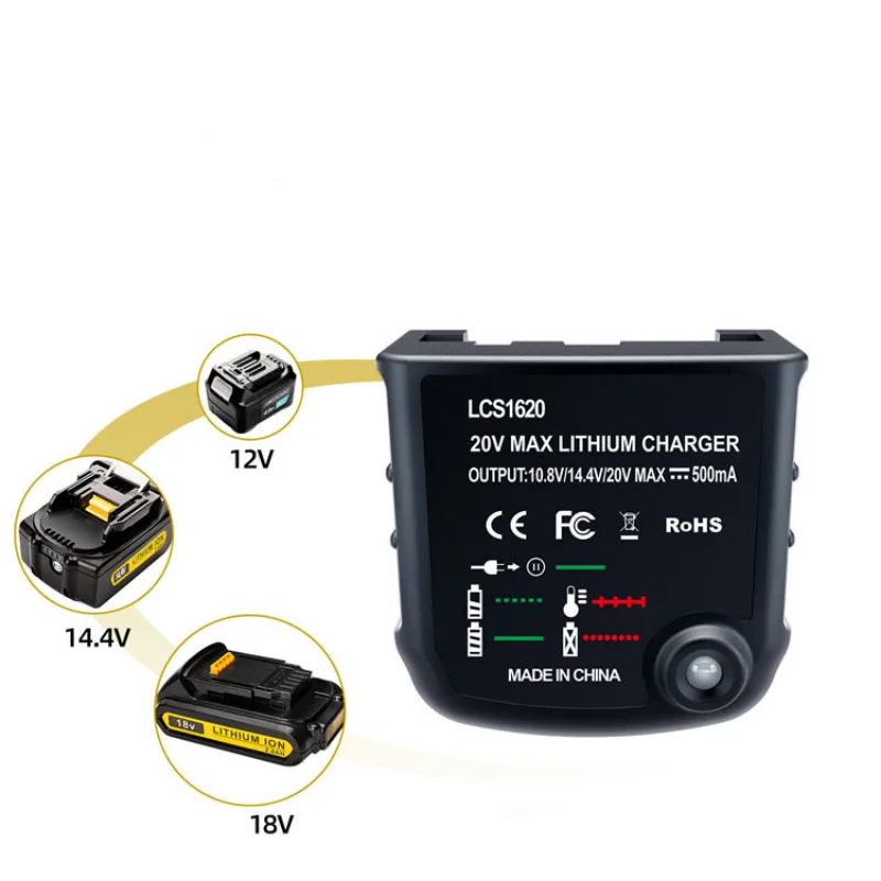 Carregador de Bateria Li-ion para Black & Decker 10.8v 14.4v 20v Série Lbxr20 Lb20 Lbx20 Lbx4020 Furadeira Elétrica Ferramenta de Fenda - Image 3