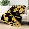B-Bendy and the ink machines Game Blanket Skin friendly comfort warm soft plush blanket suitable sofa living room office bedroom 5