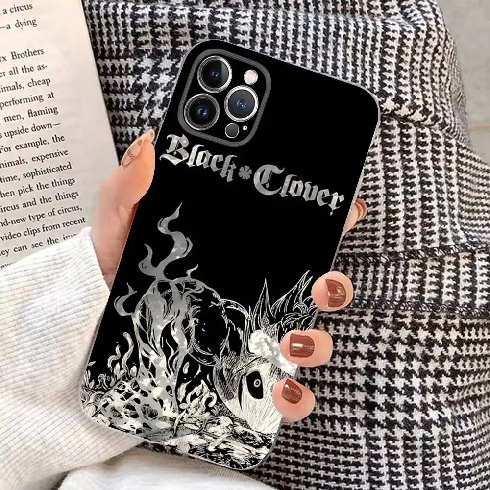Anime Black Clover Logo Transparent Soft Phone Case