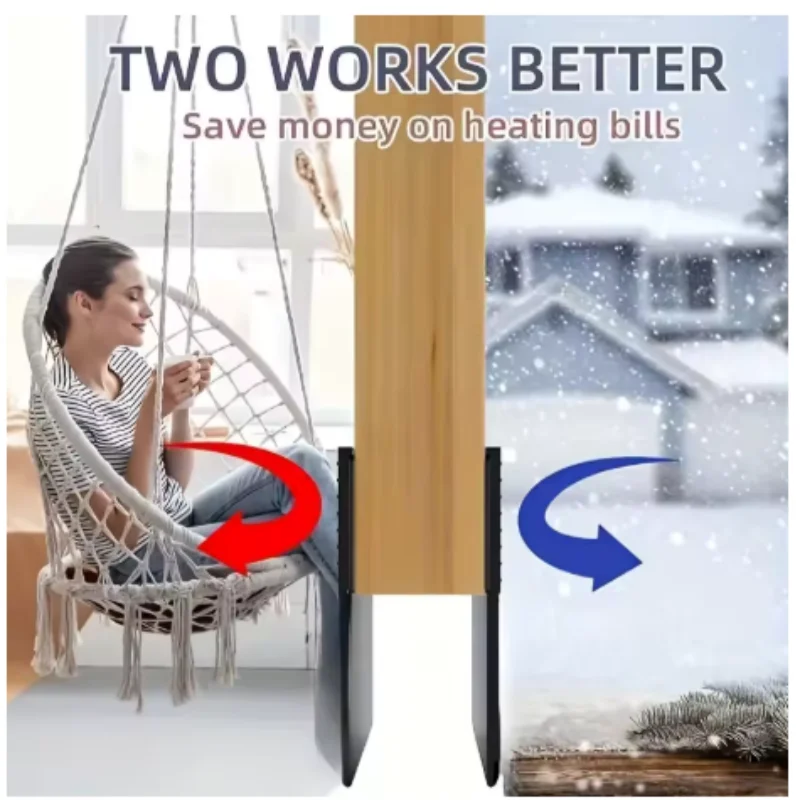Self-Adhesive Door Bottom Seal - 4 Pack, Total Protection from Drafts, Dust, Water, Insects & Noise, Energy Saving 1m Length