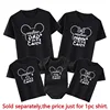 Funny Disney Family Matching Shirts Happiest Dad Mom Kids On the Earth Print Tshirt Baby Rompers Causal Disneyland Trip Outfits 2