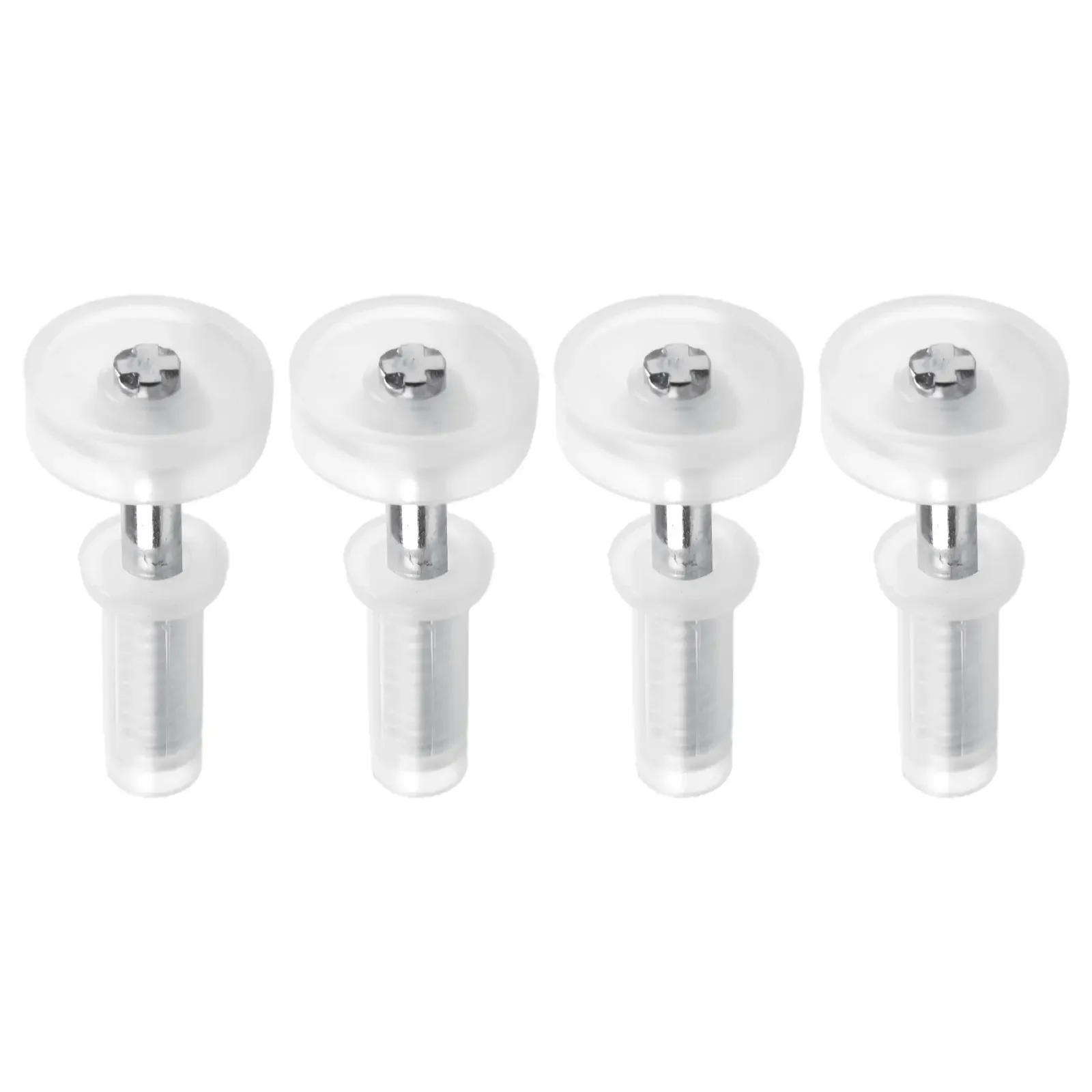 4PCS Bifold Door Top Guide Wheels Plastic For Closets Pantries Laundry Rooms Stainless Steel Bifold Door Top Pivot Hinge
