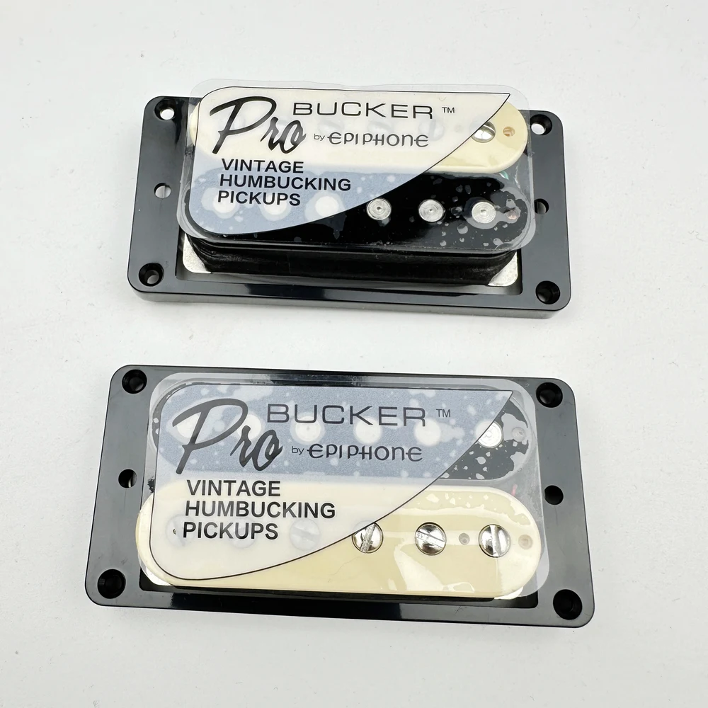 1 Set LP 표준 ProBucker Alnico 일렉트릭 기타 zebra 험버커 픽업 (EPI 용 Pro 와이어 링 하네스 포함)