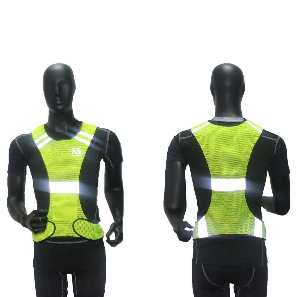 Unisex Adjustable Reflective Vests Safety Cycling Vest Belt Traffic