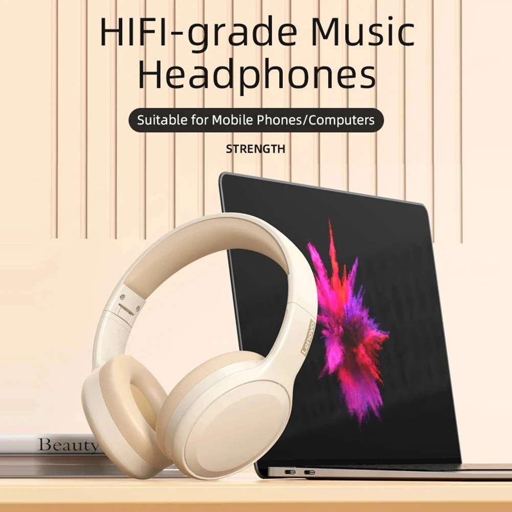 Lenovo Th30 Wireless Bluetooth Headphones With Headwear Earmuffs, Sports Earphones, Esports Games With Microphone, Alina Gadgets