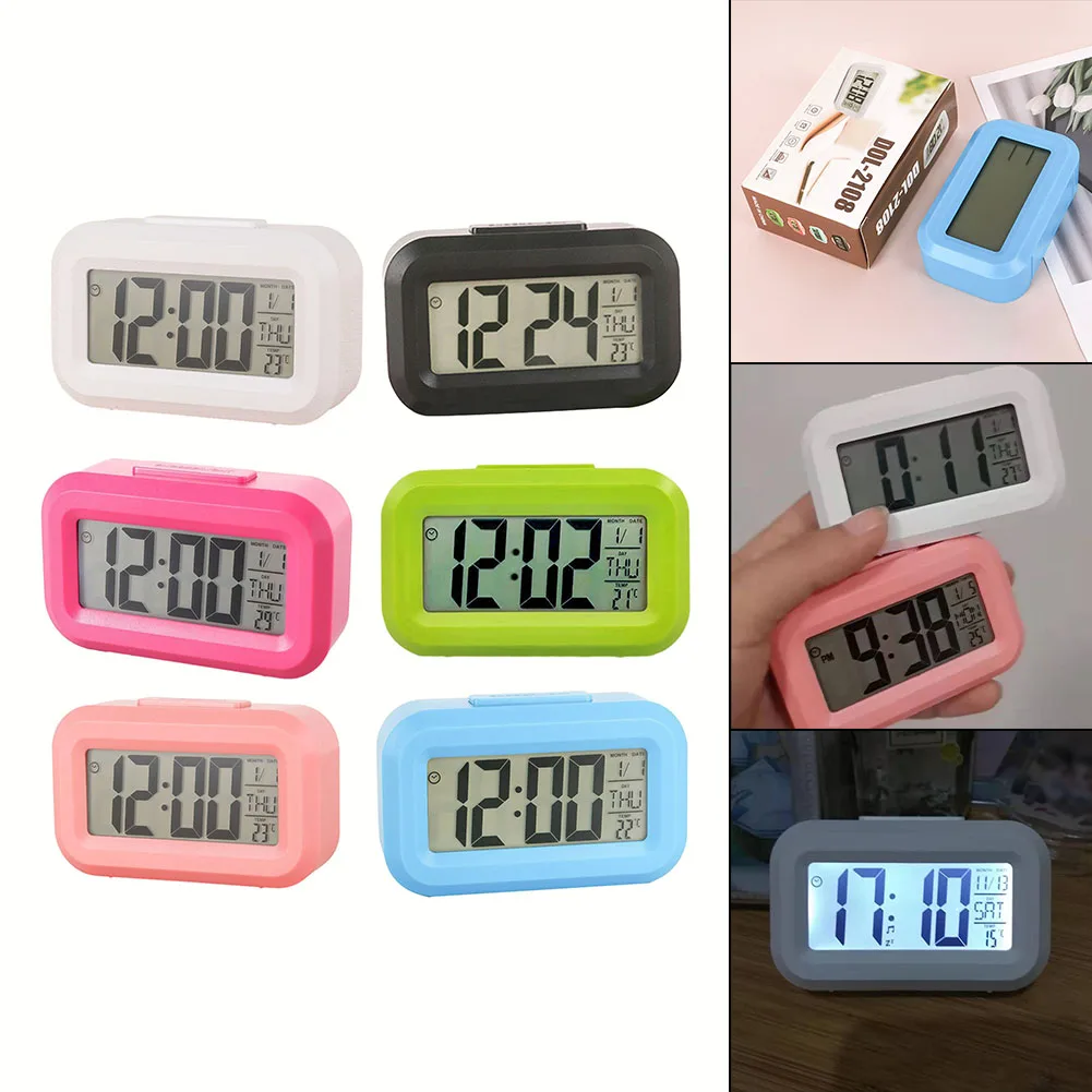 Digital Alarm Clock with Snooze Mode - Multifunctional Desktop Decor