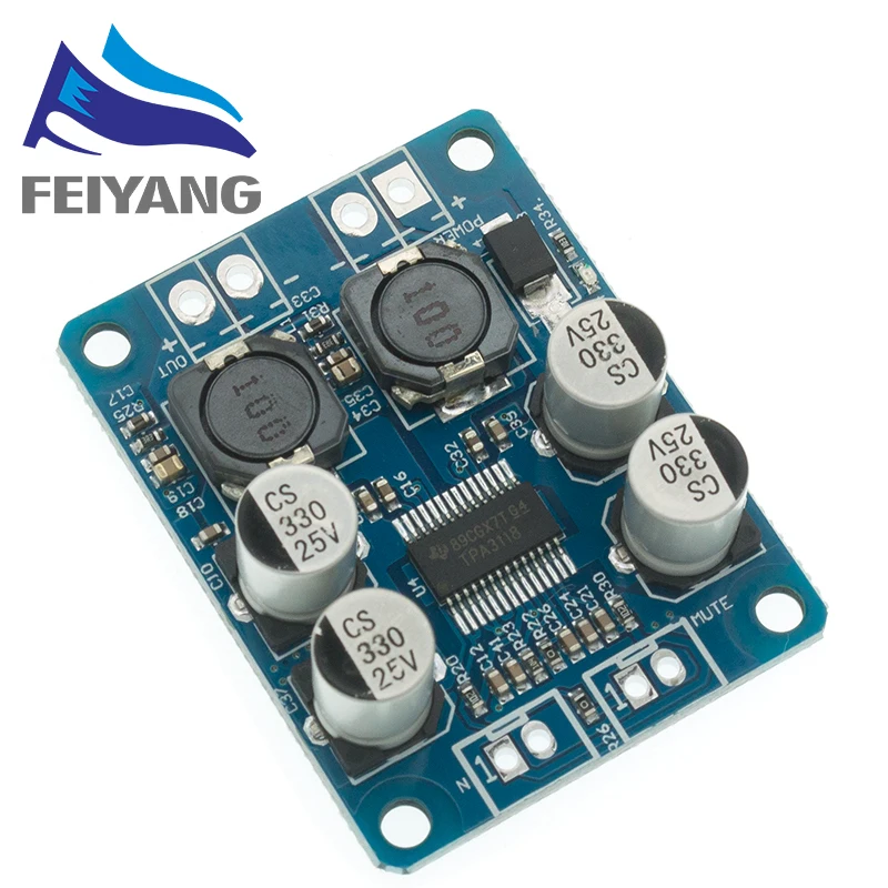 SAMIROB 32PIN CHIP DC 12V-24V TPA3118 60W Mono Digital Audio Power Verstärker Bord amp Modul 32P chip original chip – Detail 5