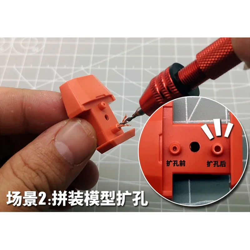 Drill Bits Tool Set for ABS Plastic Model Drilling Punching Hobby DIY 10pcs