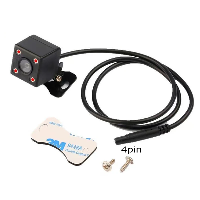 

Universal 4-pin dashcam rear camera HD rear lens astern rear image waterproof infrared night vision
