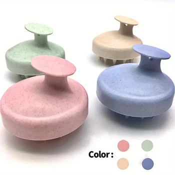 Massaggiatore per capelli Pettine Pulizia della testa e massaggio Spazzola in silicone Spazzola per massaggio del cuoio capelluto bagnato e asciutto Cuoio capelluto non invasivo Condizionamento profondo