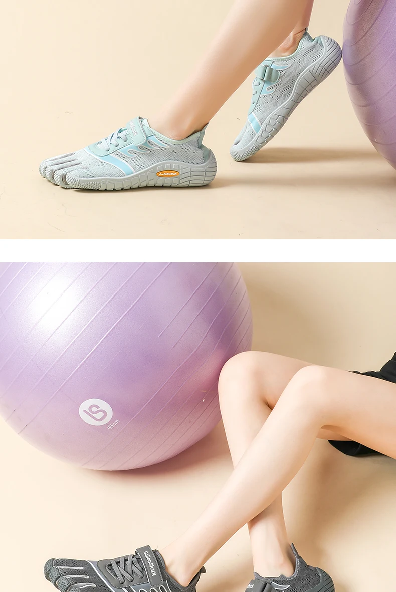 Mesh Five-Finger Athletic Shoes, Lightweight Design for Yoga, Functional Training & Indoor Adventures