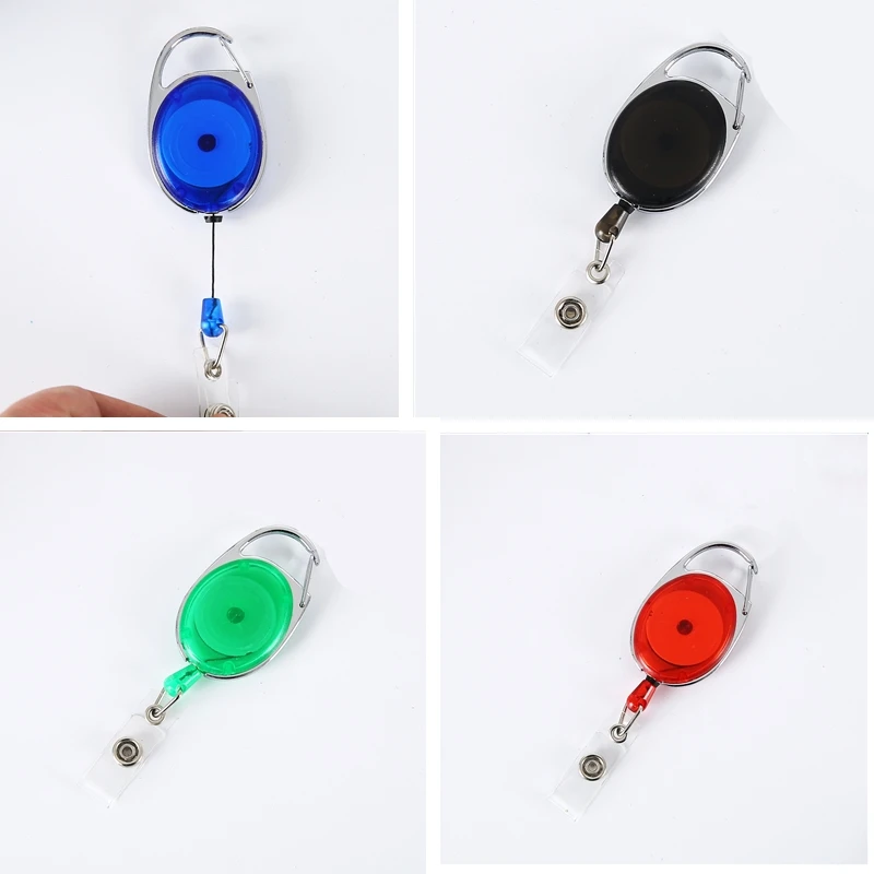 Lot 5-50x ID Badge Holder Reel Retractable Key Clip Wholesale Price 9 Colors 