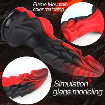 Monster Dildo Animal Realistic Silicone Big Penis Adult Sex Toys For Couples Strap on Lesbion Fake Dick Masturbation stimulation 5