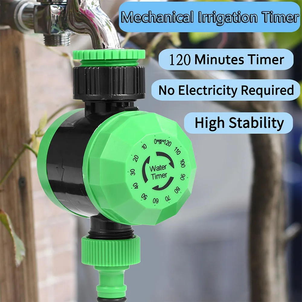 Garden Hose Timer, Automatic Irrigation System Controller, No Batteries Needed, 120 Minutes Outdoor Garden Watering Controller - 3