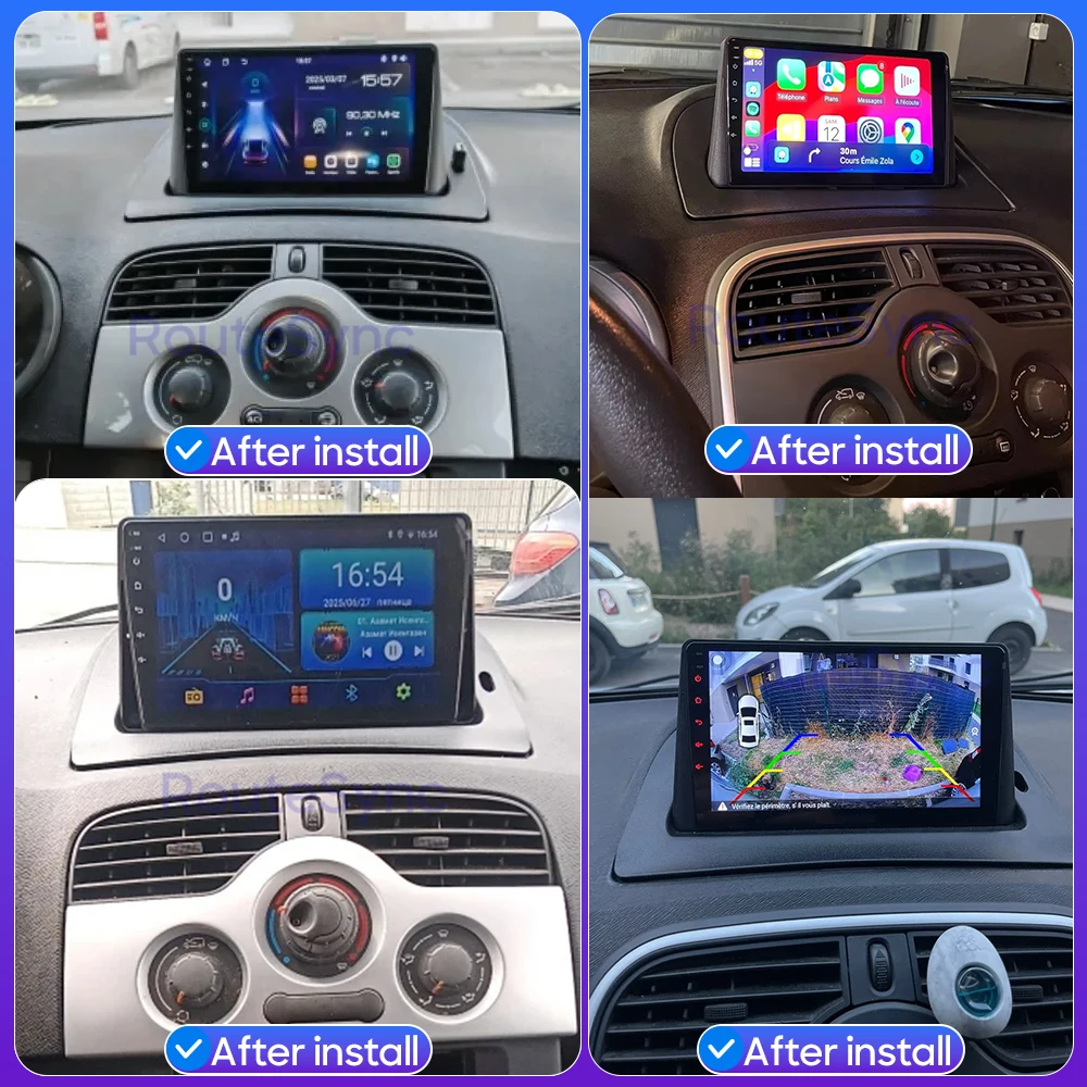 Reproductor Multimedia para Automóvil Android 16 para Renault Kangoo 2008-2018, Unidad Principal para Automóvil con Carplay, Radio, Video, Estéreo, Navegación GPS, 2din, 4G 3