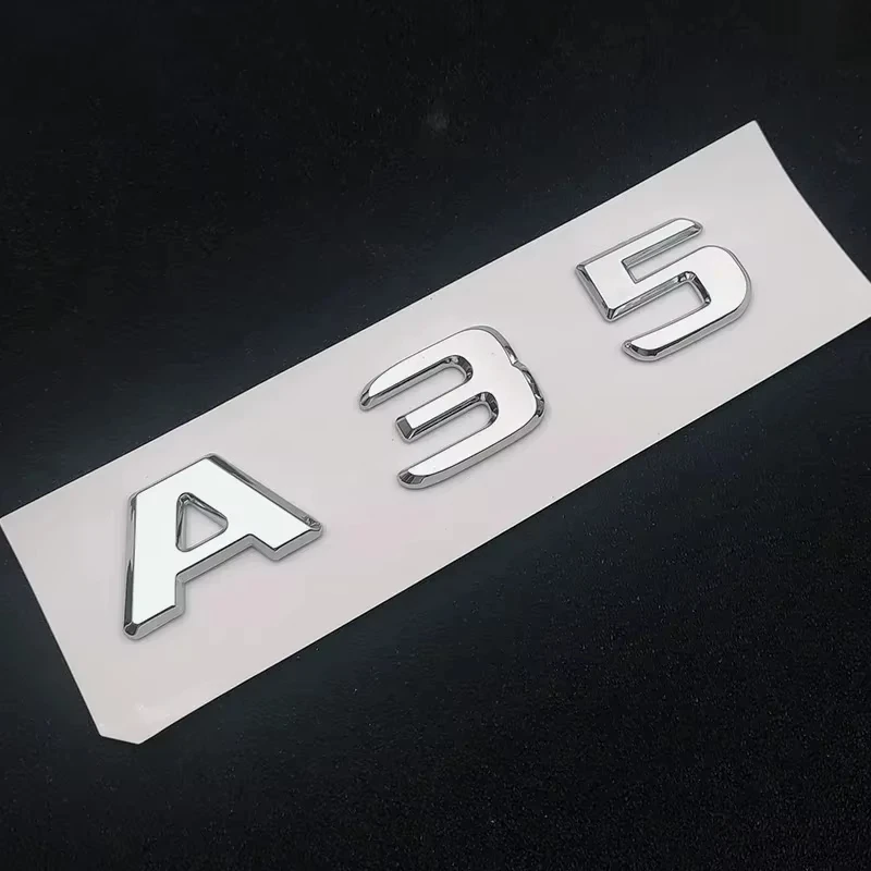 Premium Car Trunk Emblem Badge Logo Stickers - ABS Material, Sleek Design for Performance Vehicles