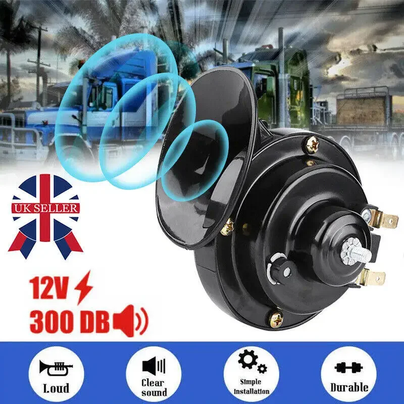300db 12v 48w Auto Schnecke Luf thorn wasserdichtes Zughorn zweifarbiges lautes Signal super lautes Horn für Motorrad-PKW – Detail 3
