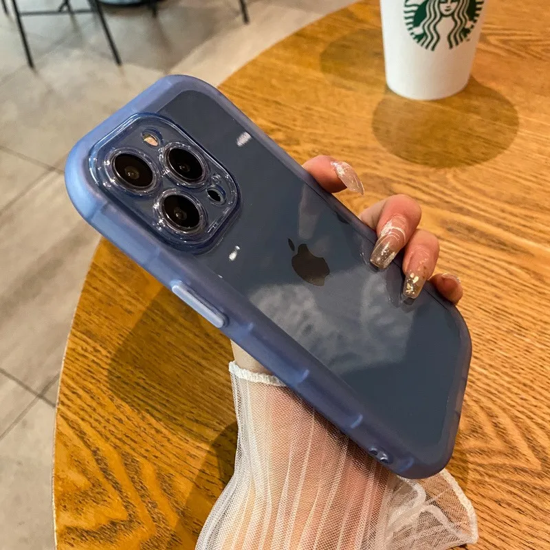 Shockproof Silicone Bumper Clear Phone Case - Soft Transparent Protective Cover