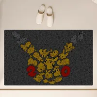 Cartoon P-Pokemon Cute Floor Mat Anti-Slip Bathroom Kitchen Bedroom Living Room Entrance Rug Home Decor 2