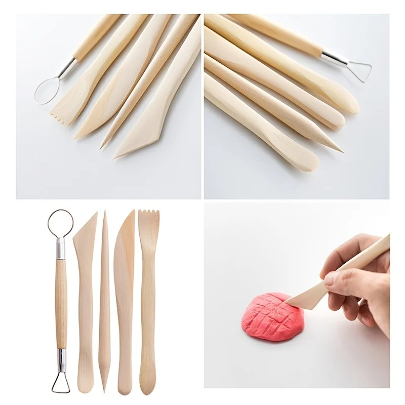 4pcs/5pcs/11pcs/36pcs Pottery Tools Clay Stone Plastic Carving Knife Silica Gel Dot Drill Pen Pellet Rod for Carving polymer clay tools pottery tools clay sculpting tools pottery sculpting tools clay craft tool