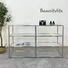 Embroidery steel glass jewelry shoe bag shelf storage rack medieval multi-layer floor display rack simple metal buyer store 1