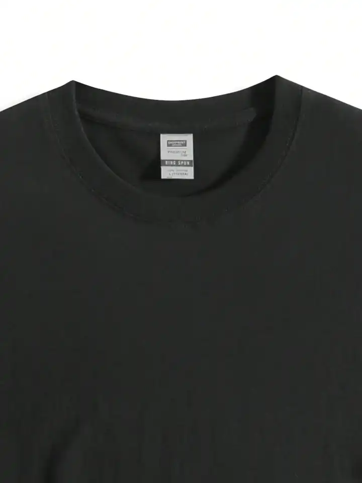 Casual Airplane Print Mens Cotton T Shirt