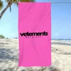 Fashion Towel Soft Pool Gift For Travel Gym Shower Camping Quick Dry Sports V-Vetements Logo Large Beach Towel 6