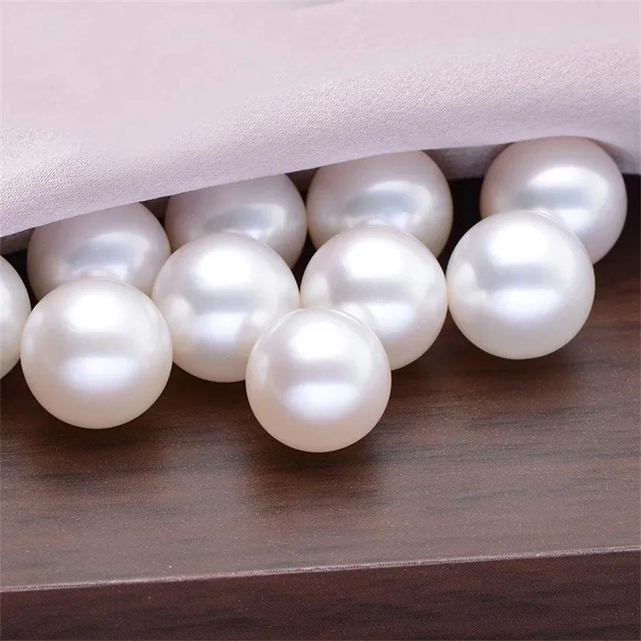 2A3A4ANaturalFreshwaterRoundPearlsBeadsHighQualityLoosePearl