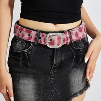Gothic Y2K Women Belts Fashion Artificial Vivid Animal Fur Waistband Ladies Hip hop Punk Accessories Pink Jeans Waistband winter - Image 2