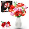 Flowers Bouquet Building Sets with Led-16 Rose Bouquet Botanical Toy Roses Flowers Home Decor Valentine Gifts for Adults Girls 1