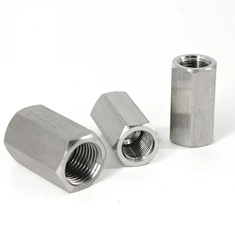 Female Hex Coupling Reducer Connector Pipe Fitting 304 Stainless M4 6 8 10 12 14 16 18 20 1/8" 1/4" 3/8" 1/2" 3/4" 1" BSP NPT stainless steel tube