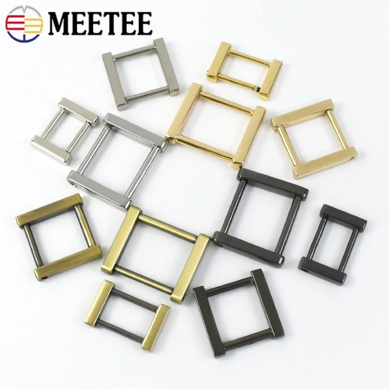 5/10Pcs 13-25mm 금속 사각형 버클 O D 링 이동식 나사 걸쇠 가방 스트랩 벨트 칼라 후크 버클 DIY 하드웨어 액세서리