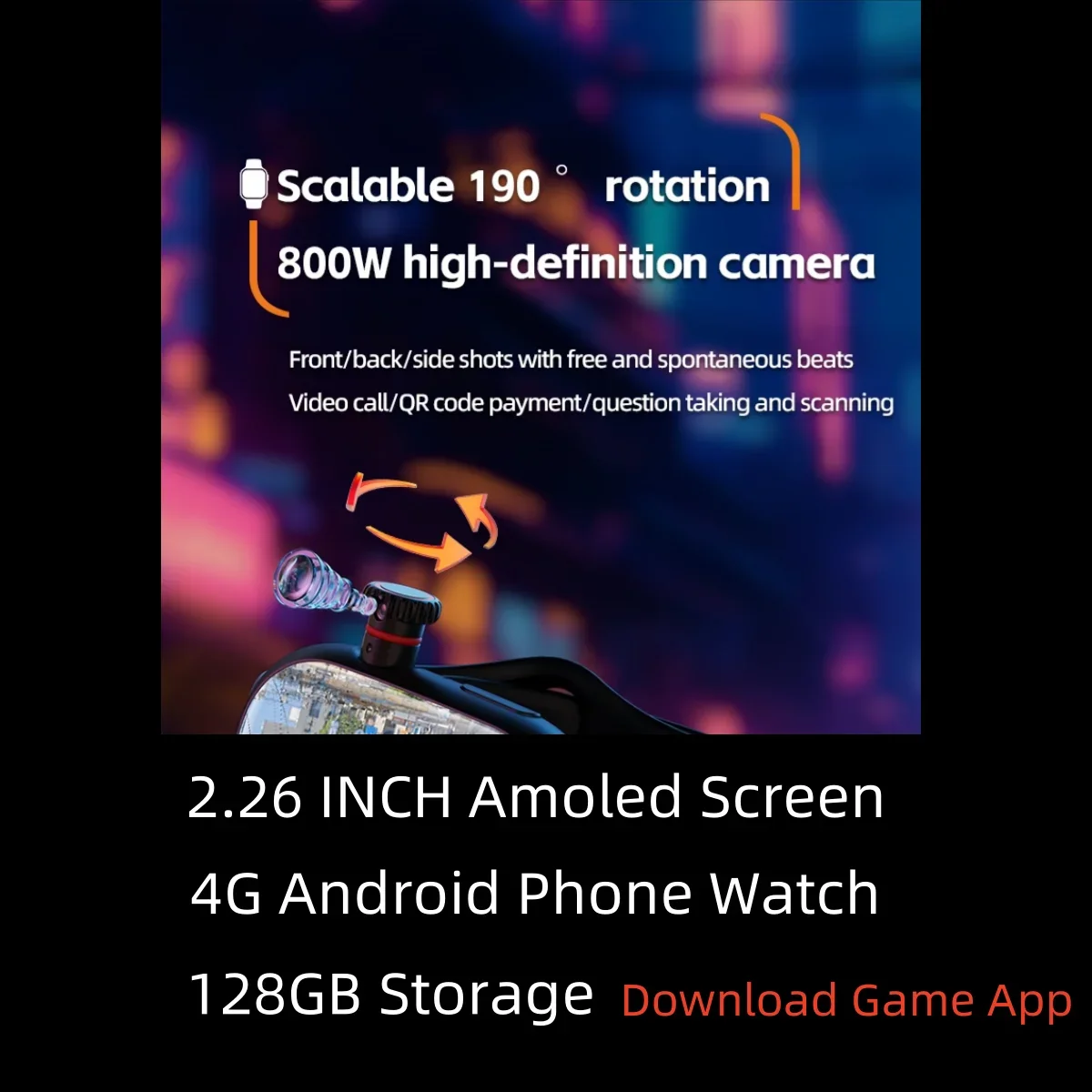 ���ο� CD99 4G/5G ����Ʈ��ġ AMOLED HD 16GB+256GB, GPS/WiFi/BT, �ɹڼ�/SpO2, ����/������ IP67 �ȵ���̵� OS