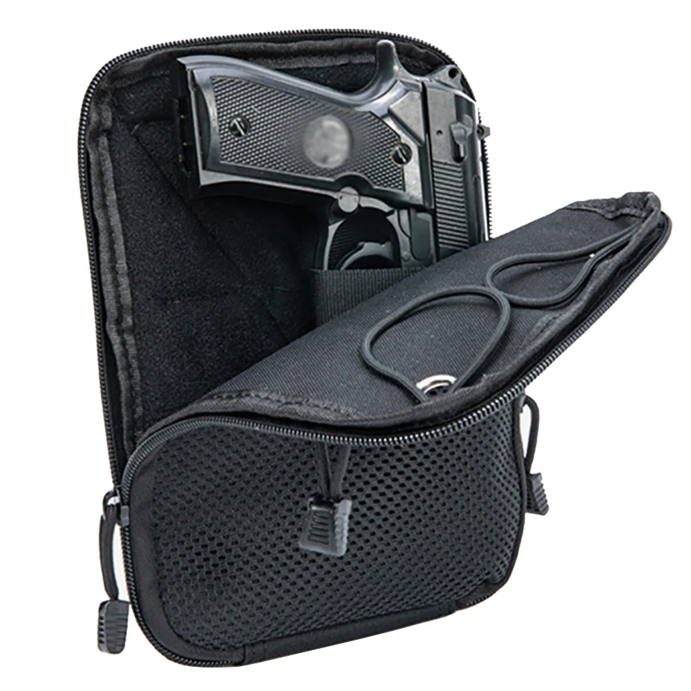 Molle Outdoor Taktische verdeckte Pistole Holster Tasche EDC Magazin Tasche für Universal Pistolen Tragen Holster Taille Fanny Pack – Detail 6