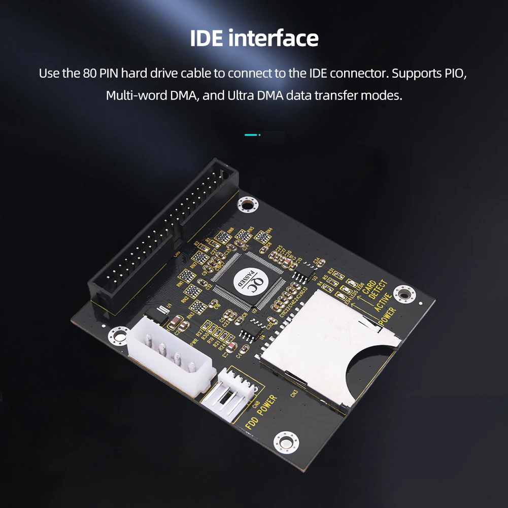 SD-3.5 ġ IDE SSD ޸ ī, SD-2.5 ġ IDE 44  ޸ Ȯ ī, Ʈ º 5V  ī