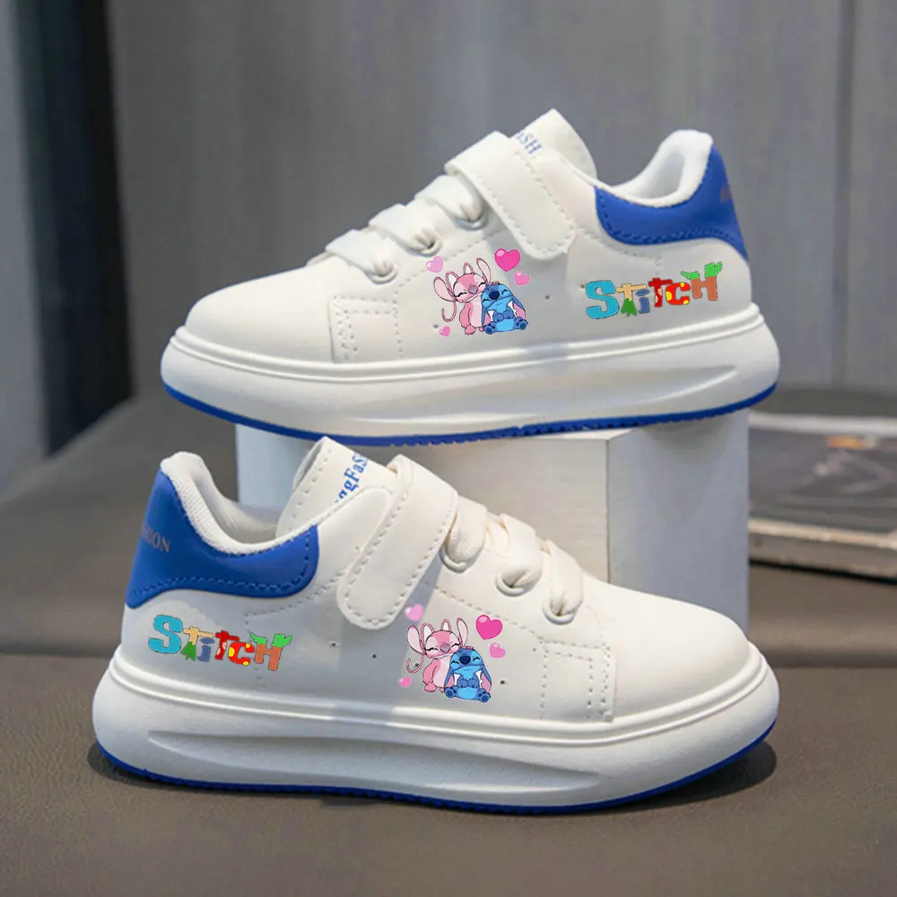 Disney Stitch Children's Sneakers Teen Outdoor Shoes Girls Casual Shoes Boys Soft Sole Sport School Kids