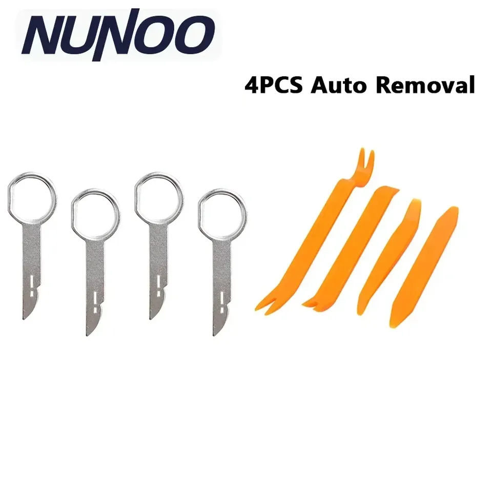 4pcs Portable Car Panel Removal Tool Kit Mulitmedia Radio Audio Door Pry Clip Trim Dash DVD Puller Removal Installer Refit Set