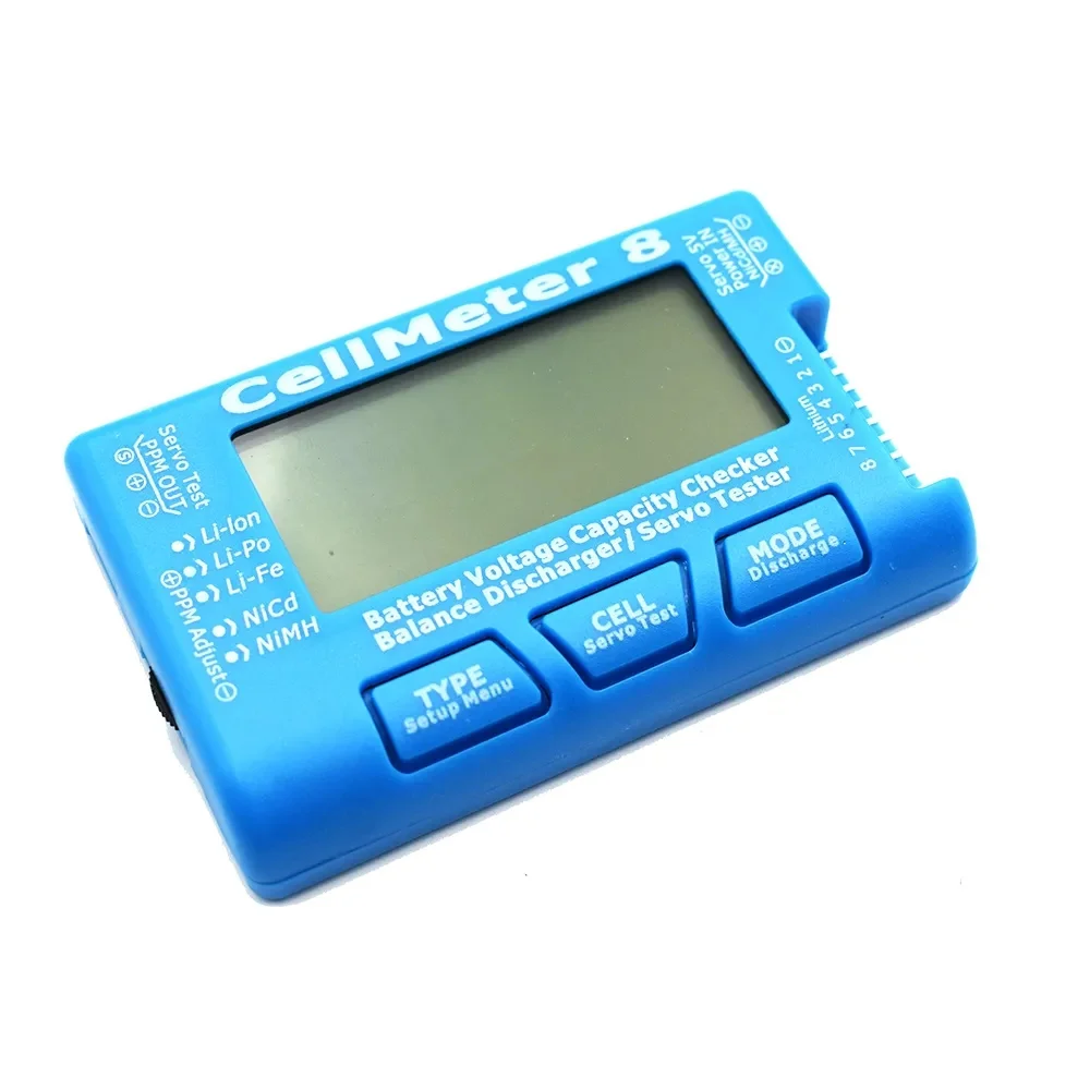 Фото ЖК цифровой измеритель емкости батареи CellMeter7 2-7S 4-7S /CellMeter8 2-8S 4-8S Серводвигатель LiPo Li-lon NiMH тестер батареи №5